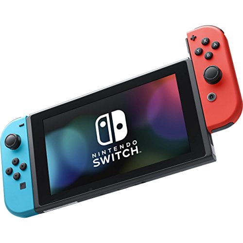 bred Outlook brændstof Nintendo Switch 3 items Bundle:Nintendo Switch 32GB Console Neon Red and  Blue Joy-con,64GB Micro SD Memory Card and Super Mario Odyssey Game Disc -  Walmart.com