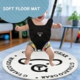 thumbnail image 6 of Baby Jumper with Stand for Infants 6-24 Months, Indoor/Outdoor Baby Exerciser & Bouncer with Felt Padding, Black, 6 of 7
