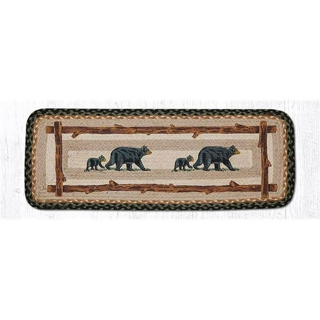 Capitol Importing 59-TR116MB 13 x 36 in. Mama & Baby Bear Oblong Table Accents Rug