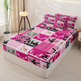 thumbnail image 2 of Homewish Pink Camo Grid Zipper Full Size Comforter Sets with Fitted Sheet and 2 Pillowcases,Rustic Mallard Duck Safari Deer Zipper Bedding Set For Girls Boys,Reversible,4-Piece, 2 of 7