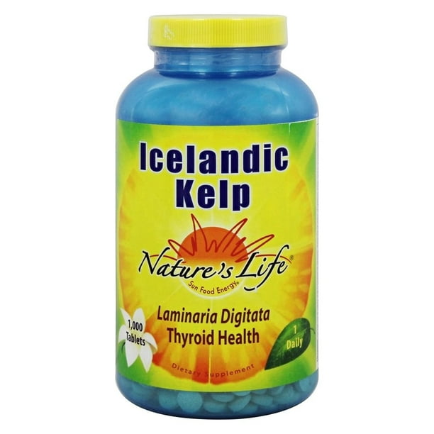 Nature's Life Icelandic Kelp 41 mg Tablets Thyroid Support Supplement