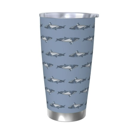 

Vsdgher Cute Whale 20 Oz Stainless Steel Vacuum Insulated Travel Mug Coffee Cup for Home Office Outdoor Works Great for Ice Drinks and Hot Beverage -Without Straw