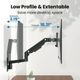thumbnail image 3 of PUTORSEN Monitor Wall Mount Arm - Heavy Duty for Ultrawide Computer up to 49 inches and 44 lbs with Gas Spring, 3 of 8