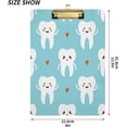 thumbnail image 2 of Coolnut Cute Cartoon Teeth Clipboard 9 x 12.5 Inches | Decorative Clipboard for School, Office, Nurse, Art, Business | Clipboard with Low Profile Gold Clip Gifts, 2 of 7