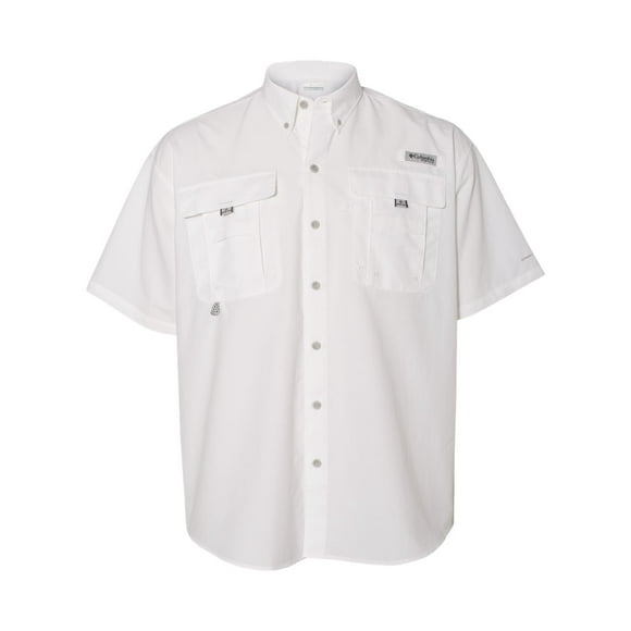 PFG Bahama II Short Sleeve Shirt, L, White