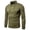 Army Green, variant on Fesfesfes Mens Long Sleeve Shirt Camouflage Stitching Mock Neck Slim Fit Pullover Sweater Casual Tops Sale Items