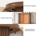 thumbnail image 4 of Fluted Console Table, 42.5 Inch Narrow Wooden Entryway Table with Storage Shelf, Sofa Table for Hallway, Living Room, Foyer, Entrance, 4 of 7