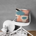 thumbnail image 5 of Trendy 18x18 Throw Pillow Covers - Mid Century Modern Style, Abstract Art with Floral Geometric & Boho Design, Perfect for Couch & Outdoor Decor, Set of 2, 5 of 7