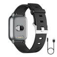 thumbnail image 2 of Reloj inteligente Heartrate Presión arterial Oxígeno Reloj de pulsera Temperatura corporal Control táctil Reloj impermeable, Negro Inevent EL001549-03B, 2 of 7