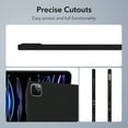 thumbnail image 2 of Allytechgroup iPad Pro 13 Inch M4 Case 2024, Ultra Slim Thin Lightweight Soft Silicone Back Shell Bumper Shockproof Protective Case Cover for Apple iPad Pro 13 Inch M4 2024, Black, 2 of 9