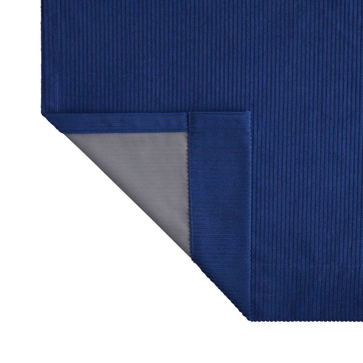 (2 pack) Your Zone Corduroy Blackout Grommet Curtain Panel,1 Panel, Stadium Blue, 38"W x 84"L