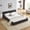 Dark Gray, variant on Harper & Bright Designs Queen Size Upholstered Bed Frame with Headboard and Solid Frame, Modern Chenille Platform Bed for Bedroom, Pink