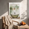 thumbnail image 5 of “Vintage Bathtub & Hanging Plants Watercolor” Whimsical Canvas Wall Art Ready to Hang for Living Room and Bedroom, 5 of 8