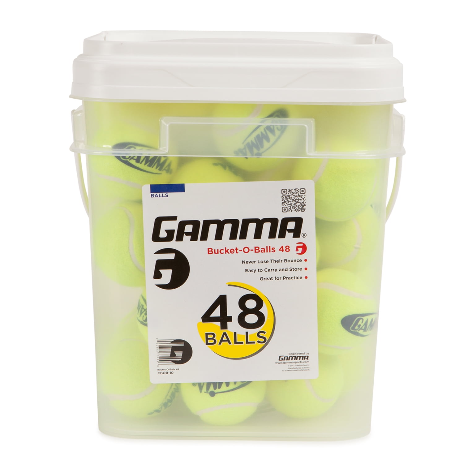 GAMMA Sports BucketoBalls Tennis (48 balls)