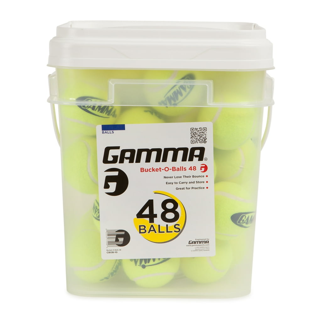 GAMMA Sports BucketoBalls Tennis (48 balls)