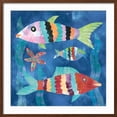 thumbnail image 2 of Art.com Boho Reef Fish I Art Print by Wild Apple Portfolio, Brown Frame Wall Art, 29" x 29", 2 of 5