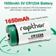 thumbnail image 3 of Batería de litio Rapthor CR123A de 3 V, 1650 mAh, paquete de 16, 3 of 9