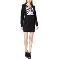 thumbnail image 1 of Vestido gráfico con capucha para mujer negro extra pequeño Boy Meets Girl, 1 of 1