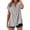 01 Gray, variant on Womens Tops Summer Button Down Shirts for Women Gingham Plaid Striped Tops V Neck Casual Loose Blouse