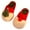Red, variant on Honeeladyy Women Christmas Tree Slipper Concise Office Stylish Winter Santa Claus Slippers For Girls Women