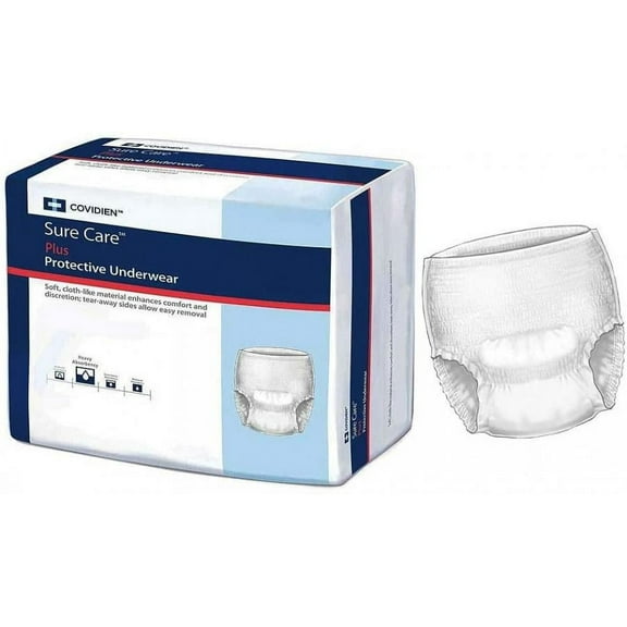 Sure Care Plus Unisex Incontinence Protective Underwear, 2X-Large, Heavy Absorbency, 48 Count