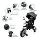 thumbnail image 3 of Triciclo para Niños The Baby Shop  para bebés, evolutivo Luz y Sonido Gris - 8 en 1, 3 of 7