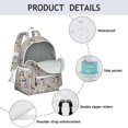 thumbnail image 4 of Cute Pitbull Terriers Dog and Flower Backpack for School,Cute School Bag,Schoolbag with Adjustable Shoulder Straps & Padded Back,13.4"x11"x4.7", 4 of 6