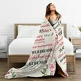 thumbnail image 5 of Wijzvio Gifts For 35th Birthday Throw Blanket Soft Fuzzy Fleece Blanket For Couch Bed Living Room Decoration 60"X50", 5 of 9