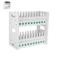 thumbnail image 6 of GAXIRE White 2 Tier Plastic Mobile Phone Stand with 20 Grids for Desktop Storage and Charging, 6 of 7