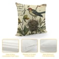 thumbnail image 4 of Nawypu Vintage Adorable Animals Throw Pillow Covers Hedgehog Bird Butterfly Crane Decorative Square Pillow Cases French Botanical Floral Home Decor Cushion Cover for Sofa Couch, 4 of 5