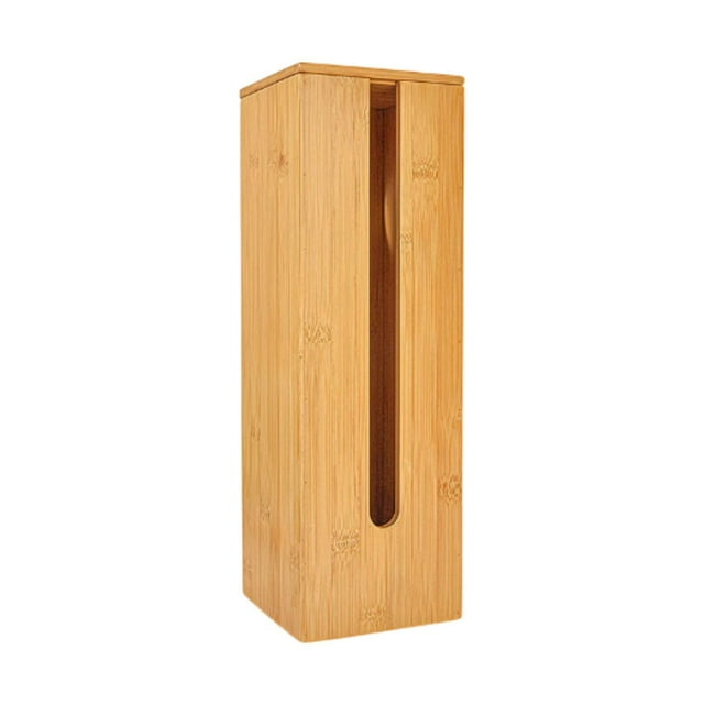 DOLITY Bamboo Toilet Paper Holder Bathroom Accessories for Laundry Room Office Dorm