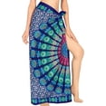 thumbnail image 4 of HAPPY BAY Women's Bikini Skirt Sarong Swimwear Swim Cover up Summer Wraps Swimsuit Beach Wrap Coverups for Women Beachwear One Size Mandala, Blue, 4 of 5