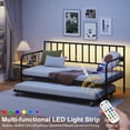 thumbnail image 5 of ChenyueFurn with Trundle, Space Saving Metal Daybed, 5 of 10