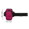 thumbnail image 2 of Unique Bargains 1 Pc Portable Phone Holder Arm Bands with Zipper for Hiking Gym Rose Red Neoprene, 2 of 4