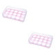 thumbnail image 1 of Advancent Soporte para huevos Refrigerador 15 Rejillas Bandeja para huevos Caja con tapa Contenedor de almacenamiento de plástico transparente Rosado 2piezas, 1 of 6