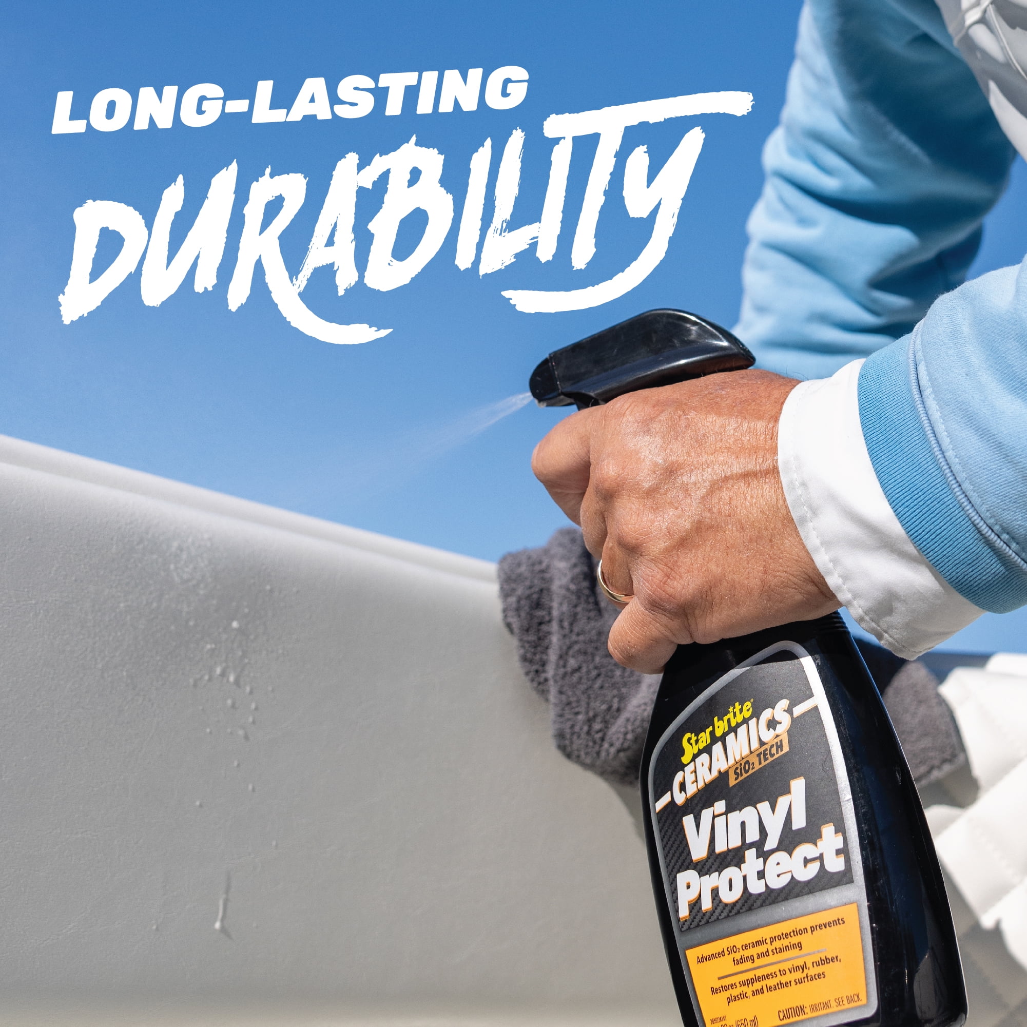 STAR BRITE Ceramics Vinyl Protect - Ultimate Upholstery & Vinyl Protection, SiO2 Infused, UV & Stain Resistant