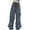 Grey-b, variant on Girl's Casual Elastic Waist Cargo Pants Multi Pockets Lightweight Cotton Solid Color Streetwear School 7-14 Years