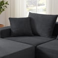 thumbnail image 3 of 102" Modular Sectional Sofa,Cloud Boneless Couch with Non Slip Base,Modern Loveseat Sofa Upholstered Sleeper Sofa Couch for Living Room,Bedroom,No Assembly Required,Dark Gray, 3 of 8