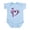 Sky Blue, variant on CafePress - Music Heart Infant Bodysuit - Baby Light Bodysuit, Size Newborn - 24 Months