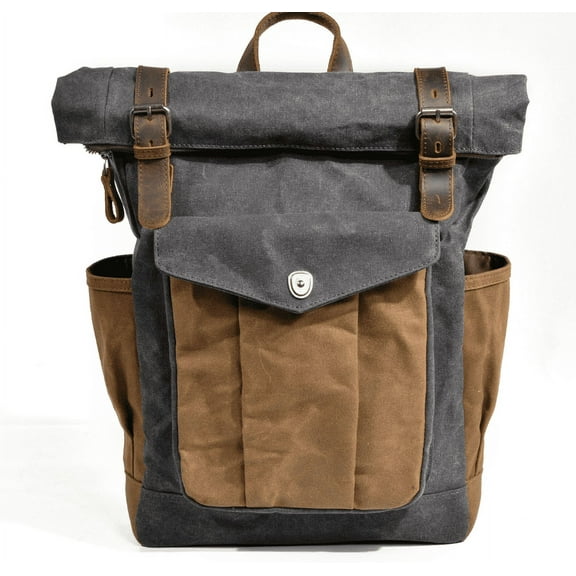 Oil wax canvas mountaineering bag