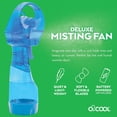 thumbnail image 2 of O2COOL 3.5 inch Battery Powered Misting Fan for Personal Cooling (2 Pack) - Light Blue, 2 of 5
