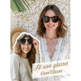 thumbnail image 2 of TINHAO Polarized Fit Over Glasses Sunglasses for Women Men Trendy Cat Eye Wrap Around Shades UV Protection, 2 of 6