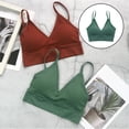 thumbnail image 4 of Bralette corto para mujer Hugo sin costuras verde, 4 of 10