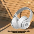 thumbnail image 6 of Bluetooth Headphones, Wireless Earbuds, Foldable Bluetooth 5.4 Head Mounted Noise Reduction Headphones with HiFi Stereo Sound, Lightweight Comfortable Leather Ear Pads, 24H Playtime, 6 of 9