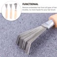 thumbnail image 3 of BESTYASH 3Pcs Comb Rake Cleaner Khaki Lightweight Hair Brush Cleaning Tool for Daily Use, 3 of 8