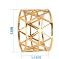 thumbnail image 2 of Qucyy 12PCS – Napkin Rings, Gold Napkin Rings Set of 12, Holiday Napkin Holders for Dining, Anniversary, Birthday, Romantic Candlelight Dinner, Holiday, Party of Table Setting, Wedding, 2 of 5