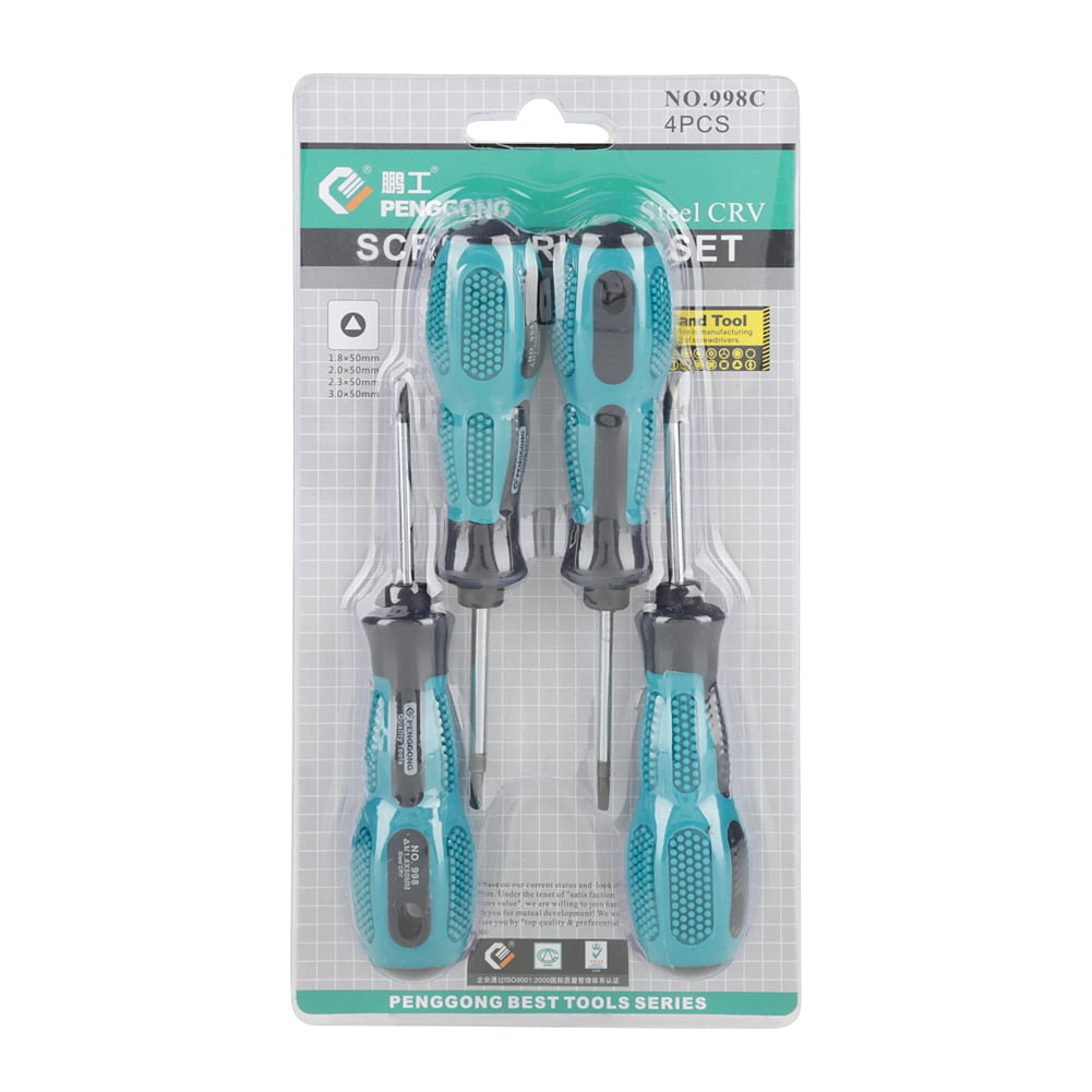 4pcs Triangle Screwdriver Set Precision with Magnetic Multifunctional Professional Hand Tool 