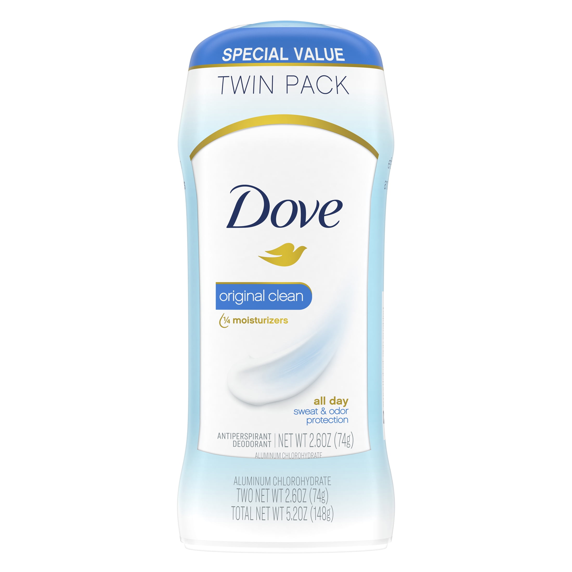 Dove Original Clean Antiperspirant Deodorant, Pack - Walmart.com