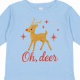 thumbnail image 4 of Inktastic Oh Deer Christmas Reindeer Boys or Girls Long Sleeve Toddler T-Shirt, 4 of 5