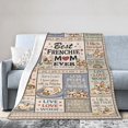 thumbnail image 3 of French Bulldog Blanket Gift Frenchie Mom Throw Blanket Cozy Soft Home Decor Gift for French Bulldog Lovers Cute Dog Pattern Blanket 50x40, 3 of 6